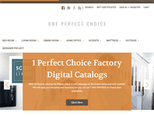 Tablet Screenshot of oneperfectchoice.com